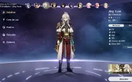 Star Rail - Ruan Mei + Jing Yuan arma assinatura + Kafka 