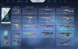 conta de valorant mais de 1500 em skins