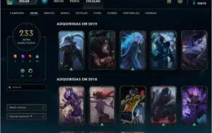 conta gold 1, vayne ladra+ 230 skins todos os champs.