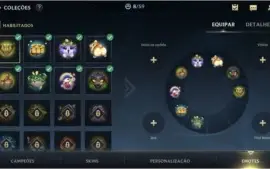 LEVEL 27 PLATINA 3 + 27 CAMPEÕES + 4 SKINS