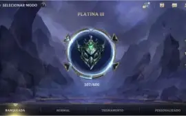 LEVEL 27 PLATINA 3 + 27 CAMPEÕES + 4 SKINS