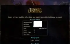 Conta de LoL ouro 1Main Adc