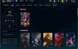 Conta unranked com Rammus rei e Kayle juiza ( MAIN SUP )