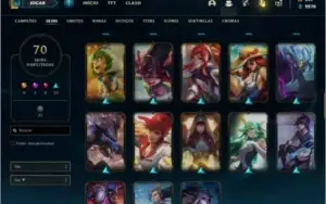 Conta unranked com Rammus rei e Kayle juiza ( MAIN SUP )