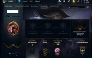 Conta unranked com Rammus rei e Kayle juiza ( MAIN SUP )