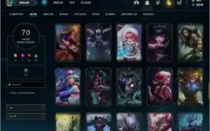Conta unranked com Rammus rei e Kayle juiza ( MAIN SUP )
