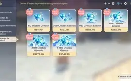 Conta AR57 Hutao, zhongli, kazuha,13 personagens 5 estrelas,