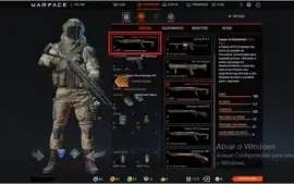 Vendo conta Warface com Steyr Scout Frozen e Fabarm STF 12