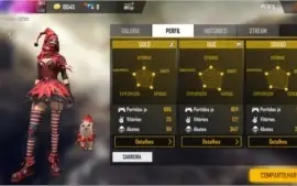 Conta de free fire parei de jogar conta FuLL