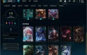 Conta Bronze 3 com 25 Champs e 17 Skins + 500 RP