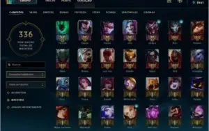 CONTA LOL B1 COM 31 SKINS E 99 CAMPEÕES