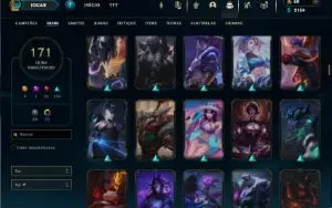 Bronze 1 com 150 Champs e 171 Skins ( Mais de 120 Jogos )