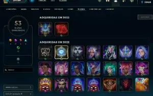 Conta Platina 4 | 70% Win - Lol (League Of Legends) Elomoon