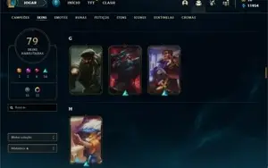 conta lol platina 4