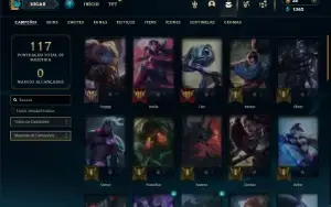 Unranked com 41 Champs e 24 Skins