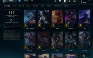 Unranked com 41 Champs e 24 Skins