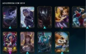 CONTA LOL COM VARIAS SKINS EPICAS E