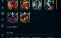 Conta League of Legends Full Acesso - 109 Champs 213 Skins