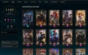 Conta no LOL 1183 skins - Gold 1