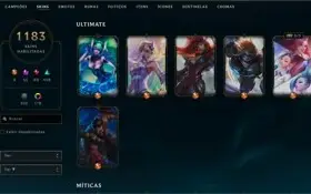 Conta no LOL 1183 skins - Gold 1