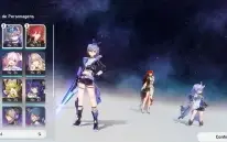 Honkai star rail Lobo prateado, himeko e bailu