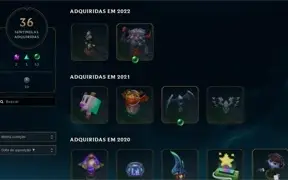 CONTA LOL ALL CHAMPS, 336 SKINS