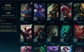 CONTA LOL ALL CHAMPS, 336 SKINS