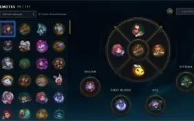 CONTA LOL ALL CHAMPS, 336 SKINS
