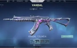 Vendo conta valorant com aproximadamente 200 reais em skins