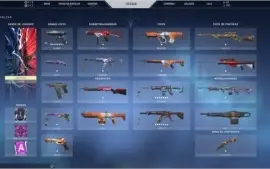 Vendo conta valorant com aproximadamente 200 reais em skins