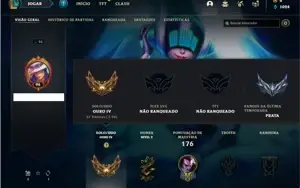 Conta ouro 4 com 62 Champs e 25 Skins + 3 Ultimates