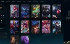 Conta LoL 164 Skin's