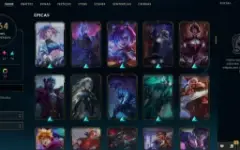 Conta LoL 164 Skin's