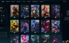 Conta LoL 164 Skin's