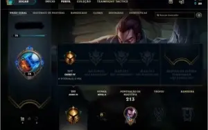 Conta league of legends unraked todos os dados