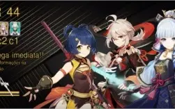 AR 44 Ayaka / Kazuha / Qiqi / Falcão e banners altos