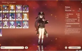 GENSHIN IMPACT AR35 / 5* HU TAO, ALBEDO E MONA