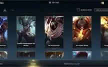 Conta Mestre, 64 champions, 20 skin, NV Max.
