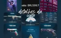 Conta VALORANT (gold-low plat) e LOL (prata) com skins e +✨