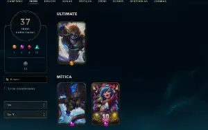 Conta League of Legends Full Acesso - 124 champs e 37 Skins