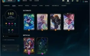 Conta LOL Full | Platina |Quase 200 skins > Preço negociável