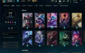 Prata 4 com 70 Champs e 30 Skins