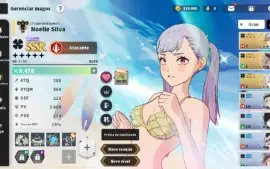 Black Clover M - Noelle + Rades + 3 Armas