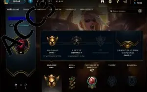CONTAS LOL (VEJA A DESCRIÇÃO)