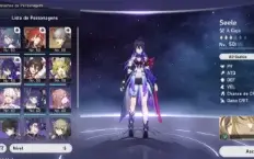 Lvl37. Seele e Himeko + arma Biss / mais 2 armas t5