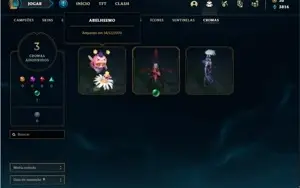 Conta ouro 1 com 64 Champs e 38 Skins