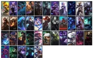 Conta ouro 1 com 64 Champs e 38 Skins