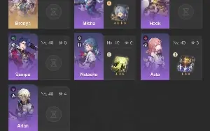 Conta 3 em 1 Hoyoverse focada em Honkai