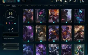Conta Ferro 2 com 85 Champs e 88 Skins + 3 Prestigios