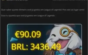 CONTA LEAGUE OF LEGENDS PLAT 3 BARATISSIMA
